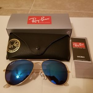 Ray-Ban Aviator Flash Lenses RB3025 Matte Gold